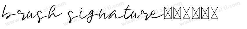 brush signature字体转换